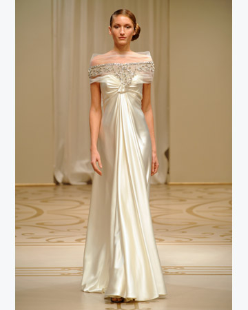  with this detailed wedding dress No need for a necklace with this gown